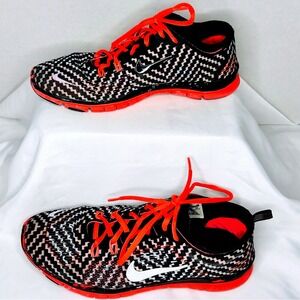 Nike Free 5.0 TR Fit 4 Women's Training Shoe~ Black/White/Coral~ Women's‎ Size 8